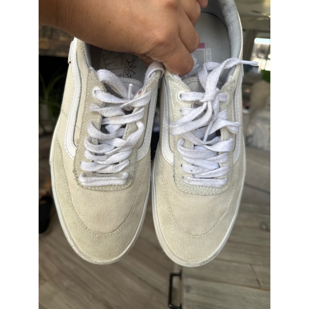 Vans Gilbert Crockett Pro Skate Shoes Cream White Suede Gum Sole Mens 8.5 - Picture 6 of 8